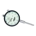 Insize 2302-25F Long Stroke Dial Indicator (Basic Type), Graduation 0.01mm, Range 25mm, Flat Back