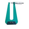 Insize 3239-253F Sheet Metal Micrometer (flat-spherical tips, throat depth 155mm), Range 0-25mm, Graduation 0.01mm