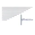 Insize 3240-300 Depth Micrometer, Range 0-300mm, Graduation 0.01mm, Base 101.5x17mm