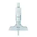 Mitutoyo 128-101 Depth Micrometer, Range 0-25mm, Graduation 0.01mm, Base 63.5x16mm
