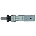 Mitutoyo 148-854 Adjustable Thimble Small Micrometer Head, Range 0-13mm, Graduation 0.01mm, Locknut Stem, Spherical Spindle