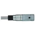 Mitutoyo 148-863 Adjustable Thimble Small Micrometer Head, Range 0-13mm, Graduation 0.01mm, Plain Stem, Reverse reading