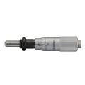 Mitutoyo 149-812-10 Carbide-Tipped Small Micrometer Head, Range 0-0.5", Graduation 0.001", Locknut Stem, Spherical Spindle