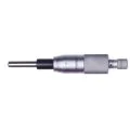 Mitutoyo 150-811 Carbide-Tipped Medium Micrometer Head, Range 0-1", Graduation 0.001", Plain Stem, Spherical Spindle