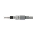 Mitutoyo 153-205 Non-Rotating Spindle Micrometer Head, Range 0-1", Graduation 0.001", Plain Stem, With ratchet stop