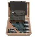 Mitutoyo 103-905-10 Outside Micrometer Set, Range 0-12", 12 Pieces, Graduation 0.001"