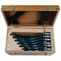 Mitutoyo 103-906 Outside Micrometer Set, Range 6-12", 6 Pieces, Graduation 0.001"