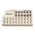 Mitutoyo 126-800 Screw Thread Micrometer Anvil and Spindle Tip Set, Metric/Unified 60°
