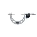Mitutoyo 324-354-30 Digimatic Interchangeable Anvil Gear Tooth Micrometer, Range 3-4", Resolution 0.00005"