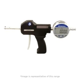Bowers SXTHSY11M-BT XTHSY Pistol Grip Bore Micrometer Set with Digital Indicator, Range 20-100mm, Resolution 0.001mm, 6 Heads, Bluetooth, with Setting Rings