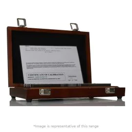 Harris Gauges HGGBCE11-0 Tungsten Carbide Micrometer Check Gauge Block Set, 11 Pieces, Grade 0, 0.13-4", with UKAS Calibration