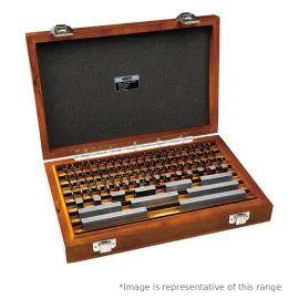 Insize 4100-103 Steel Gauge Block Set, 103 Pieces, Grade 0, 0.5-100mm