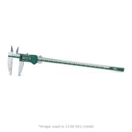 Insize 1136-2002 Digital Caliper, Range 0-2000mm, Resolution 0.01mm, Jaw 150mm