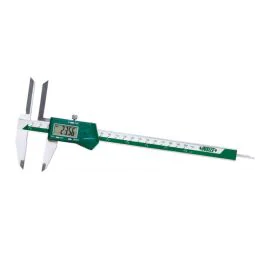 Insize 1138-200 Digital Caliper with Long Upper Jaws, Range 0-200mm, Resolution 0.01mm