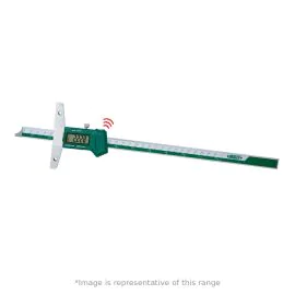Insize 1147-150WL Wireless Digital Depth Gauge with Mounting Holes for Extension Base, Range 0-150mm, Resolution 0.01mm