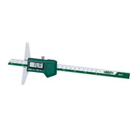 Insize 1149-200 Waterproof Digital Depth Gauge, Range 0-200mm, Resolution 0.01mm, Base 100mm