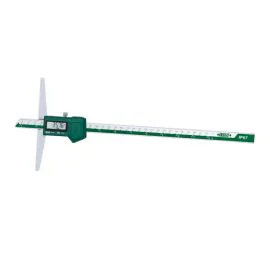 Insize 1149-300 Waterproof Digital Depth Gauge, Range 0-300mm, Resolution 0.01mm, Base 150mm