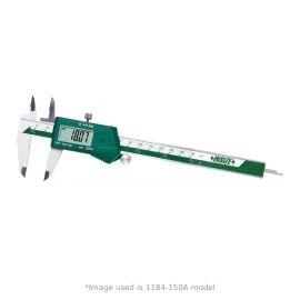 Insize 1184-200A Digital Caliper with One Direction Upper Jaws (Jaws With Different Height), Range 0-200mm, Resolution 0.01mm