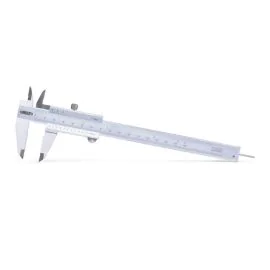 Insize 1202-150 Vernier Caliper with Round Depth Bar, Range 0-150mm, Graduation 0.05mm