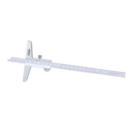 Insize 1240-200 Vernier Depth Gauge, Range 0-200mm, Graduation 0.05mm, Base 100mm