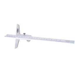 Insize 1240-2001 Vernier Depth Gauge, Range 0-200mm, Graduation 0.02mm, Base 100mm