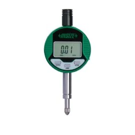 Insize 2114-5F Compact Digital Indicator, Resolution 0.01mm/0.0005", Range 5mm/0.2", Flat Back