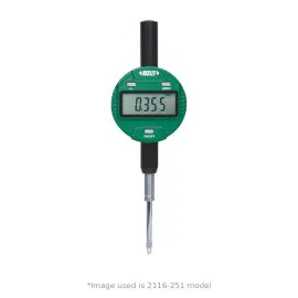Insize 2116-25 Metric Digital Indicator, Resolution 0.01mm, Range 25.4mm, Lug Back