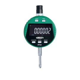 Insize 2135-10 Bluetooth High Precision Digital Indicator, Resolution to 0.0005mm/0.00002", Range 12.7mm/0.5", Flat Back