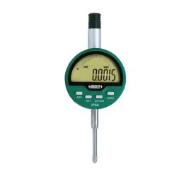 Insize 2136-25 High Precision Digital Indicator IP54, Resolution 0.0005mm/0.00002", Range 25.4mm/1", Flat Back