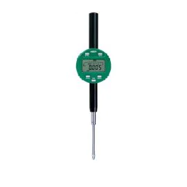 Insize 2138-50F Digital Indicator with Transmission Button, Resolution 0.001mm/0.00005", Range 50.8mm/2", Flat Back