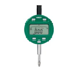 Insize 2139-10F Digital Indicator with Transmission Button, Resolution 0.01mm/0.0005", Range 12.7mm/0.5", Flat Back