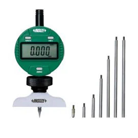 Insize 2141-301 Digital Depth Gauge, Range 0-300mm, Resolution 0.001mm, Base 63x17mm