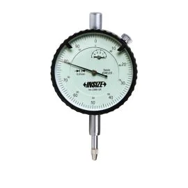 Insize 2308-5FA Dial Indicator (Standard Type), Graduation 0.01mm, Range 5mm, Flat Back
