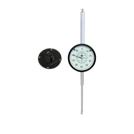Insize 2309-80D Shockproof Long Stroke Dial Indicator, Graduation 0.01mm, Range 80mm, Flat Back