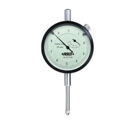 Insize 2318-20F Dial Indicator, 0.1mm Graduation, Graduation 0.1mm, Range 20mm, Flat Back