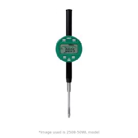Insize 2508-10FWL Wireless Digital Indicator (Zigbee), Resolution 0.001mm/0.00005", Range 12.7mm/0.5", Flat Back