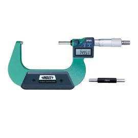 Insize 3101-100A Digital Outside Micrometer (With Data Output, IP65), Range 75-100mm, Resolution 0.001mm