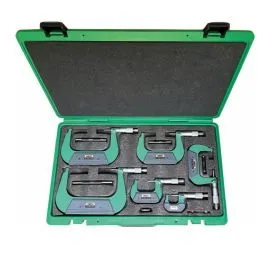 Insize 3202-1506A Outside Micrometer Set, Range 0-150mm, Graduation 0.01mm