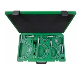 Insize 3203-66A Outside Micrometer Set, Range 0-6", Graduation .0001"