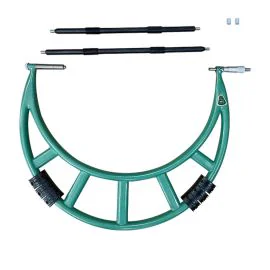 Insize 3205-500 Outside Micrometer with Extension Anvil Collar, Range 400-500mm, Graduation 0.01mm