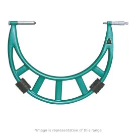 Insize 3205-1200 Outside Micrometer with Extension Anvil Collar, Range 1000-1200mm, Graduation 0.01mm