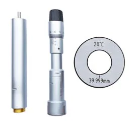Insize 3227-40 Three Points Internal Micrometer (With Setting Ring), Range 30-40mm, Graduation 0.005mm