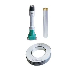 Insize 3227-75 Three Points Internal Micrometer (With Setting Ring), Range 62-75mm, Graduation 0.005mm