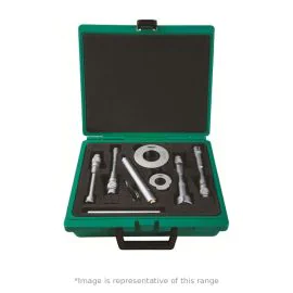Insize 3227-504 Three Points Internal Micrometer Set (With Setting Rings), Range 20-50mm, Graduation 0.005mm