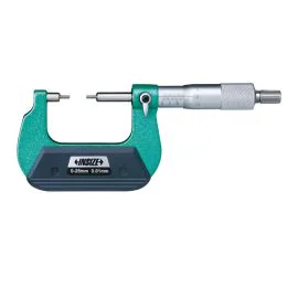 Insize 3233-25BA Spline Micrometer (10xΦ3mm), Range 0-25mm, Graduation 0.01mm