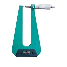 Insize 3239-253S Sheet Metal Micrometer, Range 0-25mm, Graduation 0.01mm