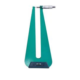 Insize 3239-254F Sheet Metal Micrometer (flat-spherical tips, throat depth 310mm), Range 0-25mm, Graduation 0.01mm