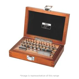 Insize 4164-46 Carbide Gauge Block Set, 46 Pieces, Grade 0, 1-100mm