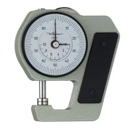 Käfer J 15 Pocket Dial Thickness Gauge, Reading 0.01mm, Range 10mm, Jaw Depth 18mm