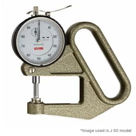 Käfer K 50/2 Dial Thickness Gauge with Lifting Device, Reading 0.1mm, Range 20mm, Jaw Depth 50mm